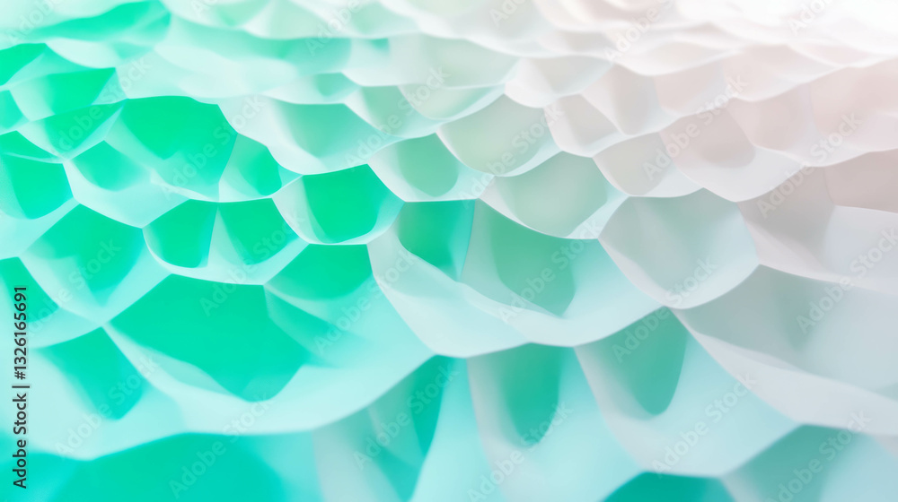 Poster abstract green to blue and white gradient texture for background design