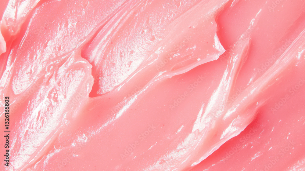 Poster Vibrant guava jam texture with abstract color chaos for creative design
