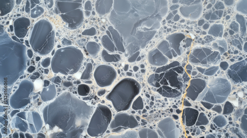 Poster Abstract iridium texture with chaotic patterns