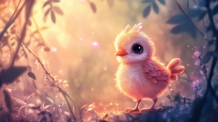A Cute Little Bird Posing Gently Amongst Foliage Outdoors