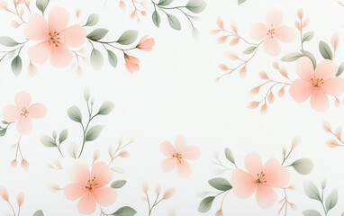 Obraz premium Vintage floral texture art background