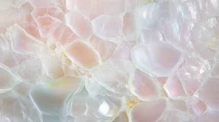 Moonstone texture with adularescence creating a chaotic and ethereal pattern