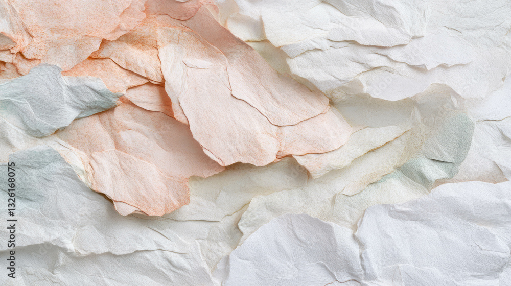 Poster abstract texture of mulberry paper and kozo fibers for design and print
