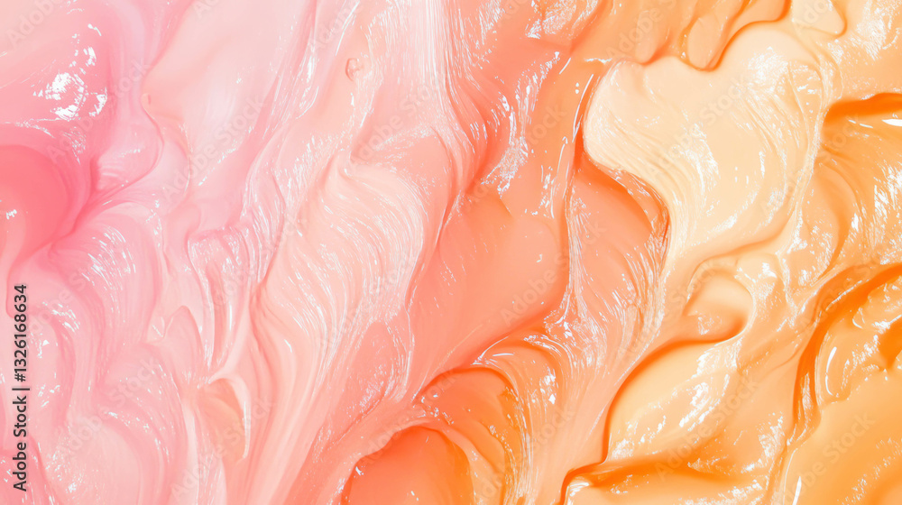 Poster vibrant orange and pink gradient texture for minimalist design projects