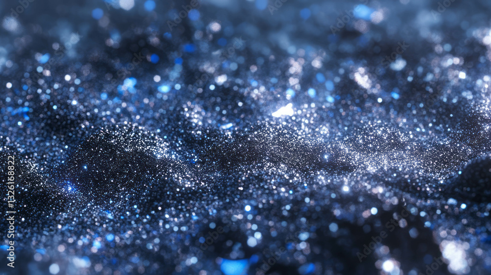 Poster osmium texture with blue tinge chaos for abstract design concepts