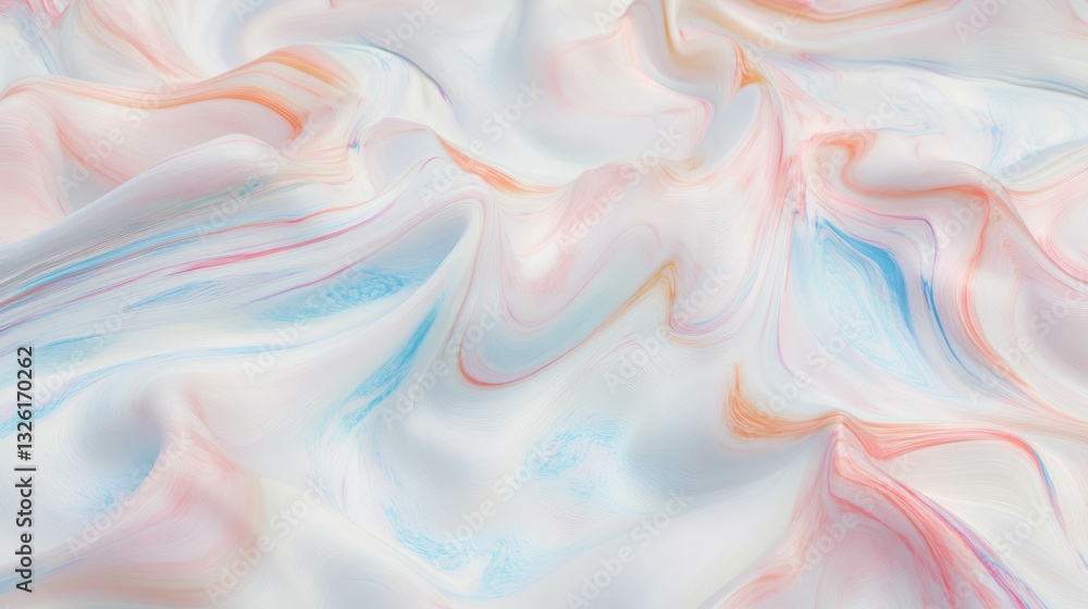Poster Abstract printer paper texture with smooth flowing colors for creative design