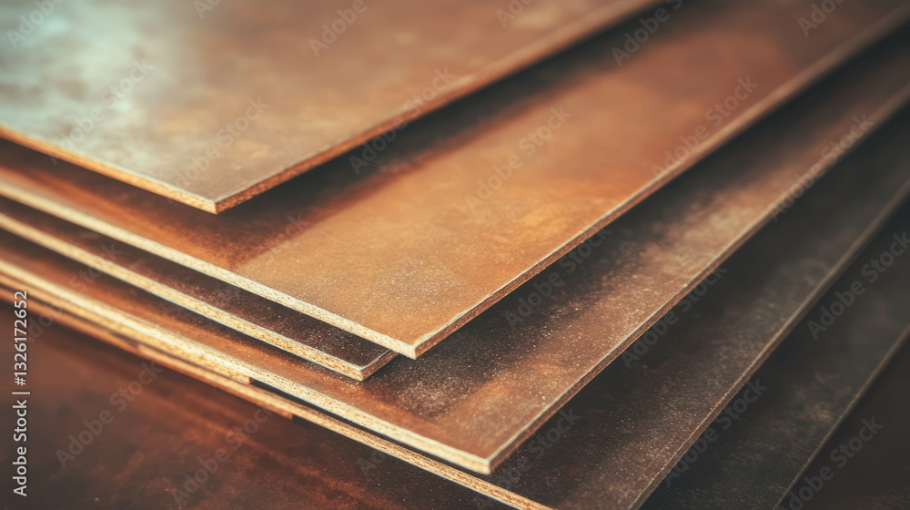 Poster abstract composition with sandpaper texture and layered material design