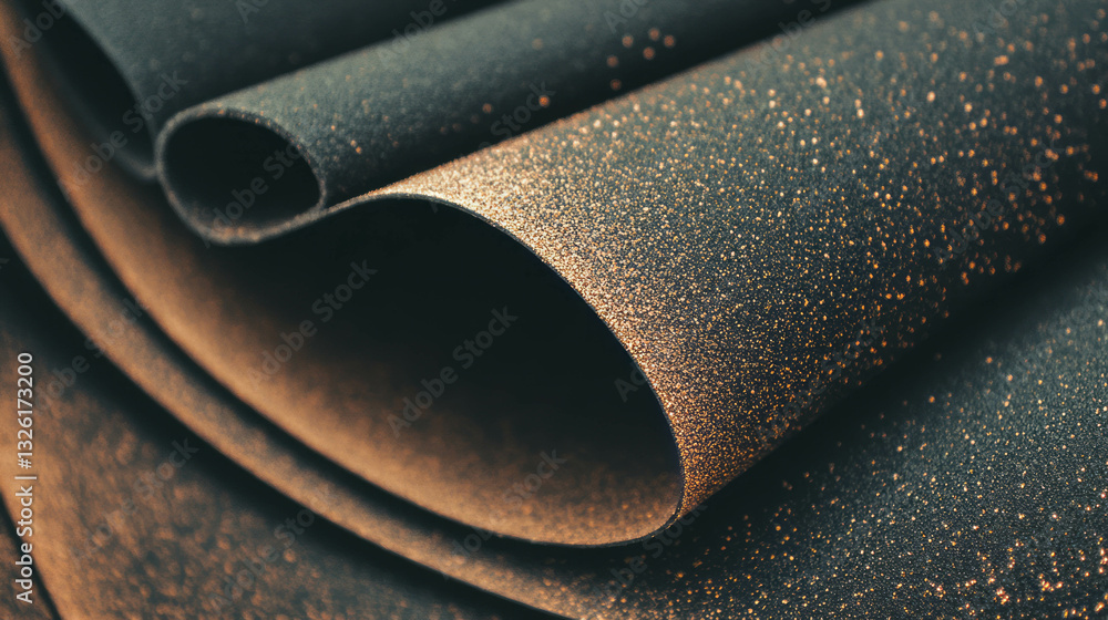 Poster close-up of sandpaper texture with lubrication and cooling functionality