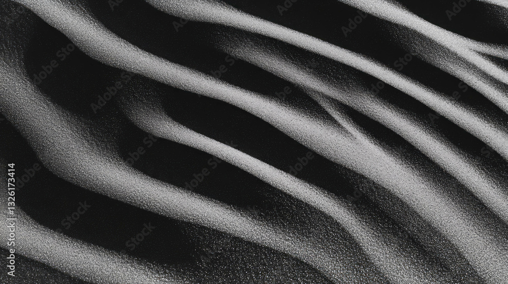 Poster Abstract sandpaper texture with wavy scratch patterns and depth for artistic design