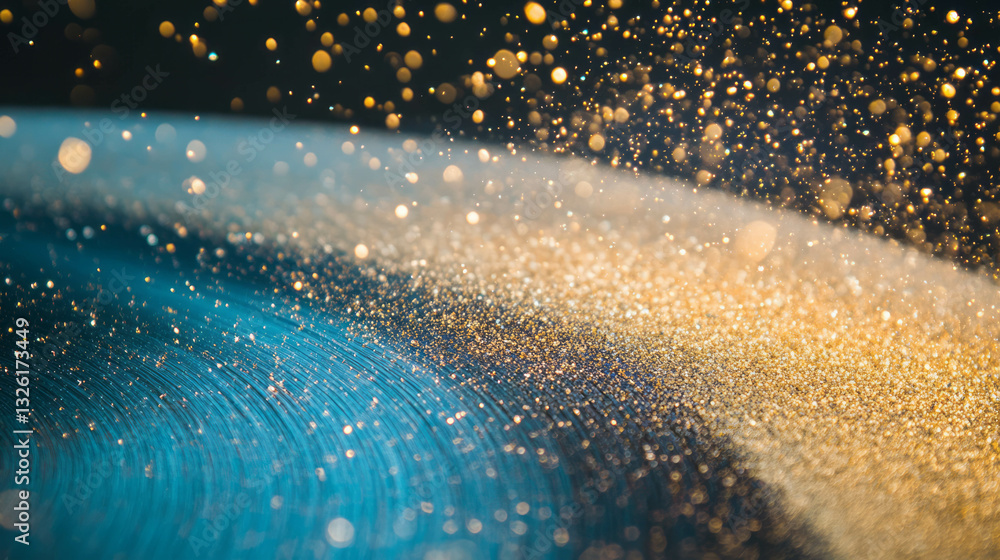 Poster abstract chaos of glittering sandpaper texture captures speed and motion