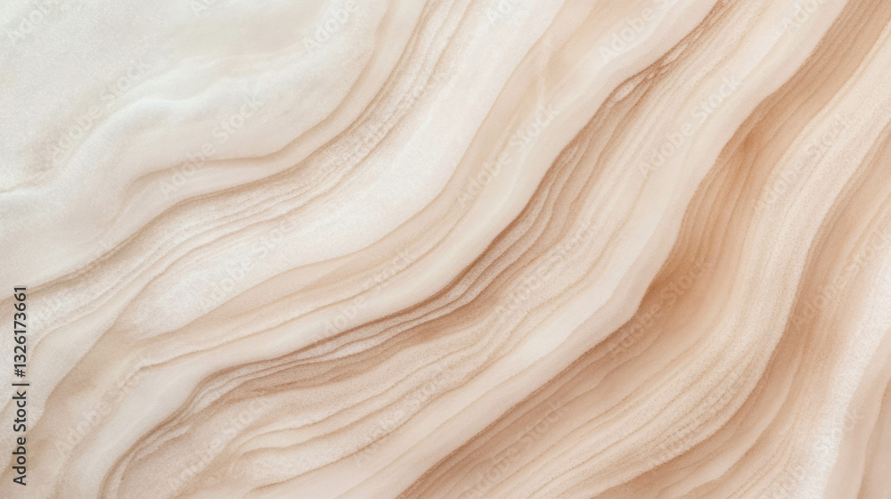 Fototapete Abstract sandstone texture with layered patterns for artistic and design use