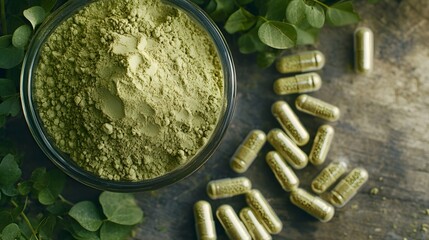 The purity of Moringa in its natural form offers a nourishing herbal remedy, perfect for rejuvenation, vitality, and overall health.
