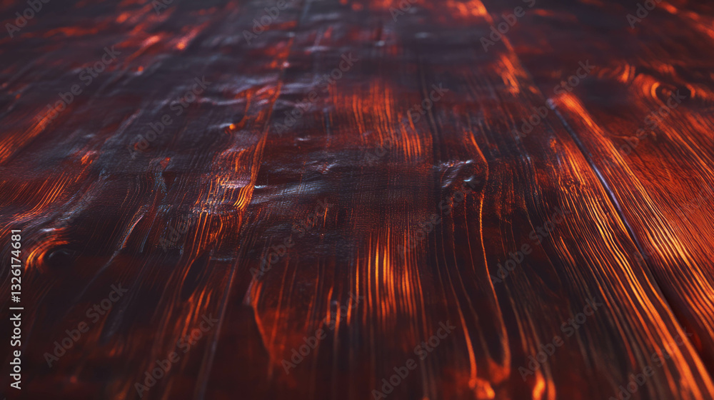 Poster Rustic snakewood texture with dramatic grain patterns for artistic design