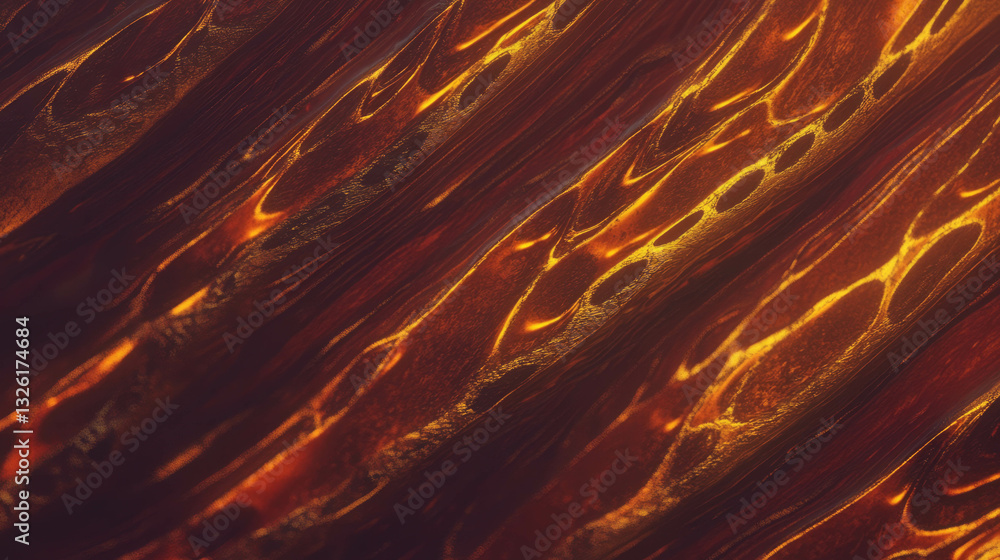 Poster snakewood grain texture with chaotic patterns for design and decor
