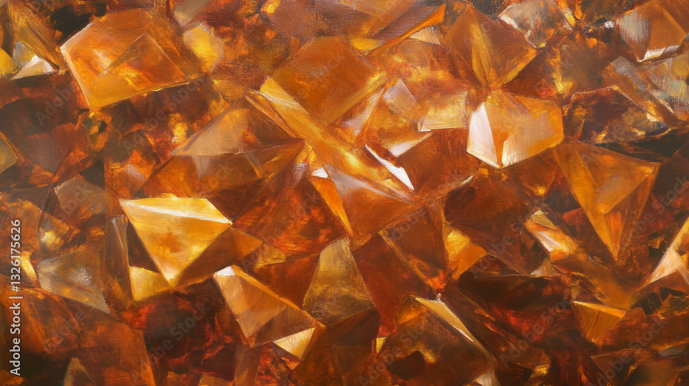 Poster topaz crystal texture with brilliance and dynamic chaos for abstract design