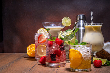 Summer mocktail drinks