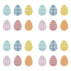 Easter egg pattern. Gift paper.