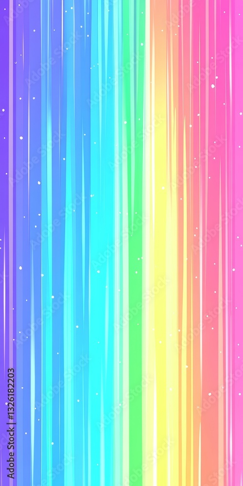 Poster vivid blurred rainbow stripes pattern on a colorful spectrum gradient background for designs