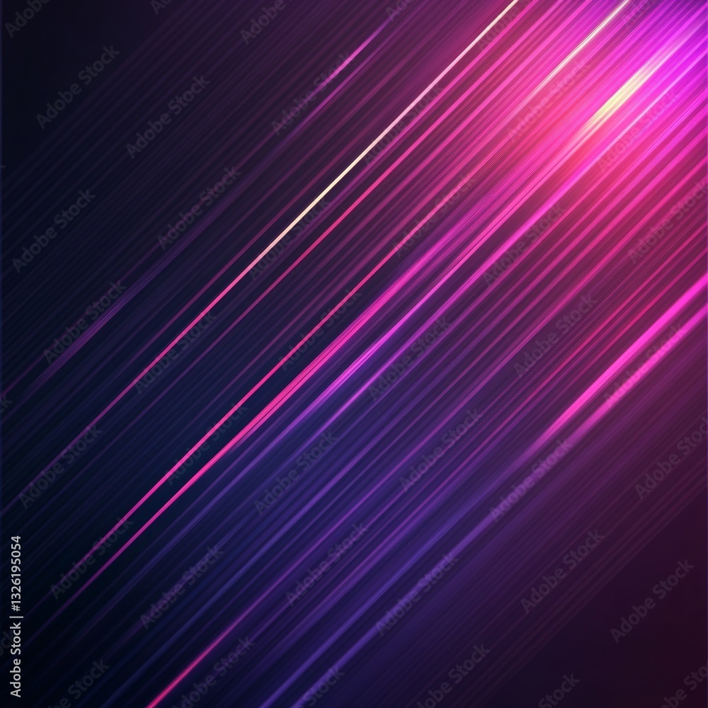 Poster abstract geometric background with dynamic pink and purple lines for modern design, perfect for tech