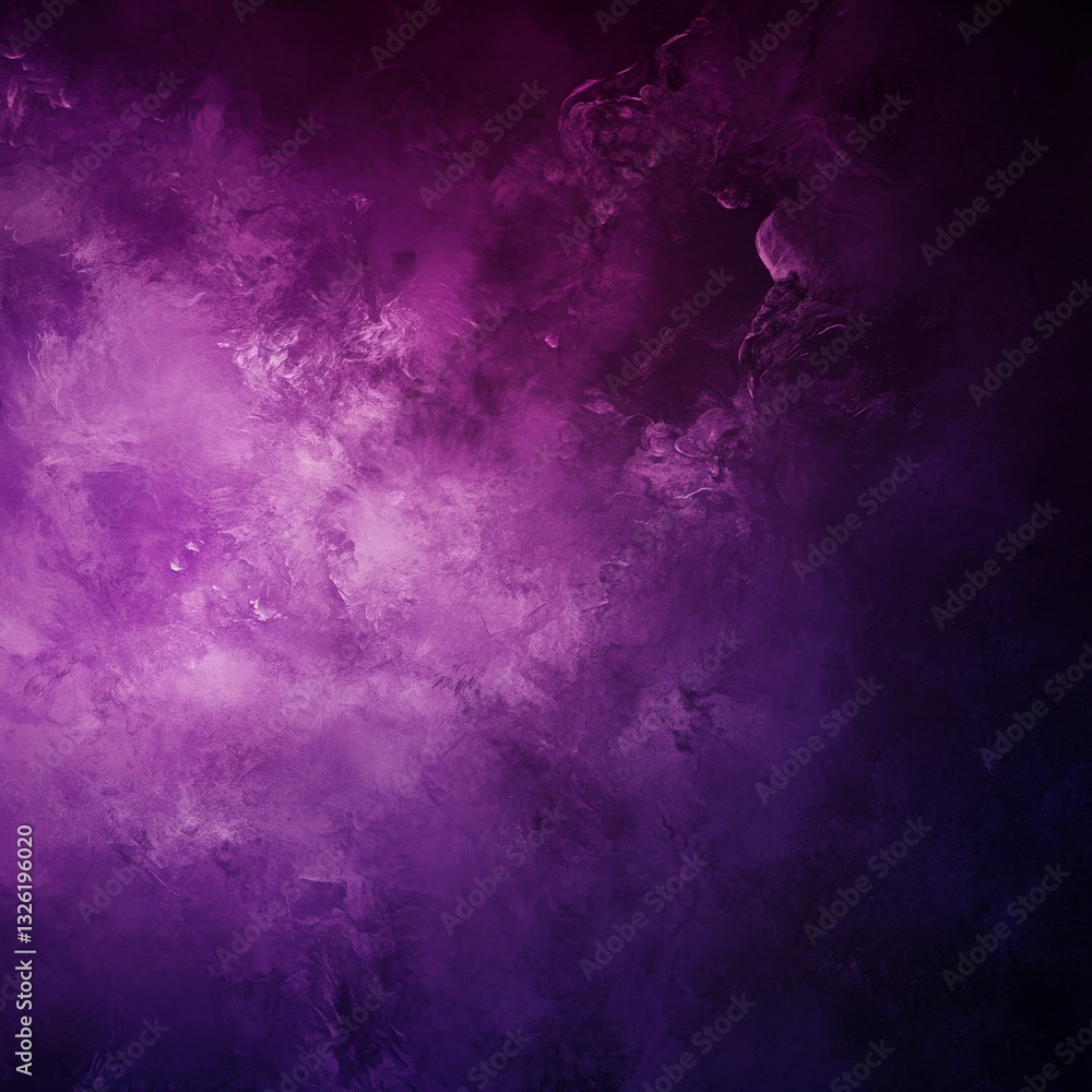 Poster abstract purple nebula: a swirling symphony of deep violet hues and ethereal textures in cosmic spac