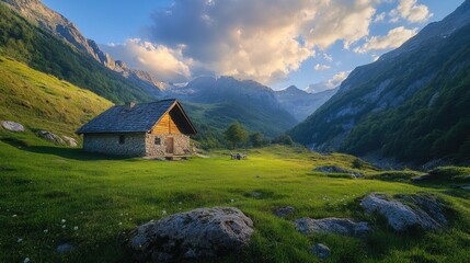 Secluded Mountain Cabin with Peaceful Alpine Retreat