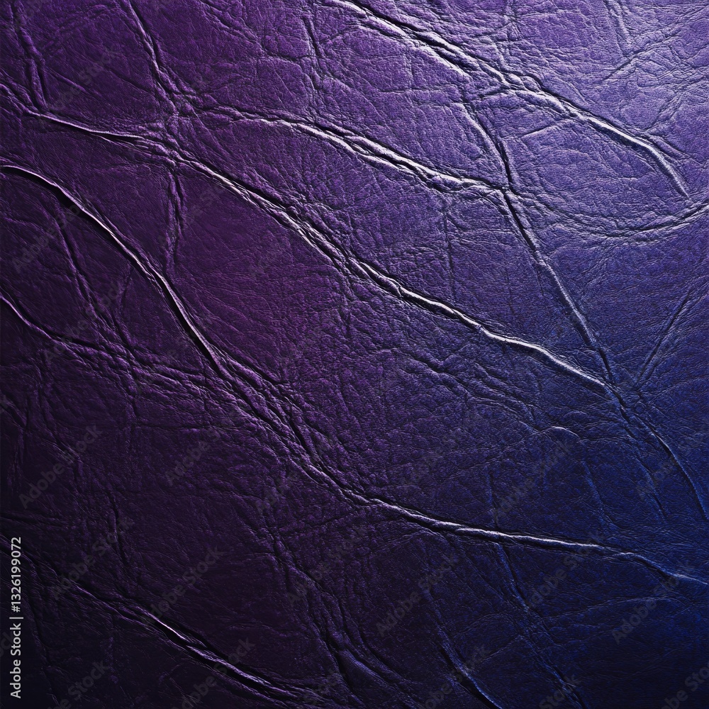 Aufkleber elegant purple leather texture: abstract crumpled surface with gradual color transition for backgrou