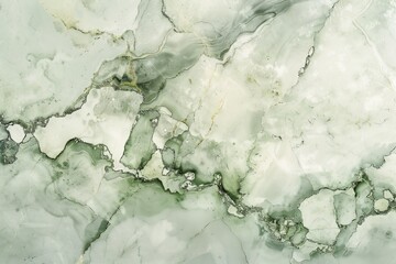 Elegant Green Marble Texture with Unique Intricate Veins and Patterns