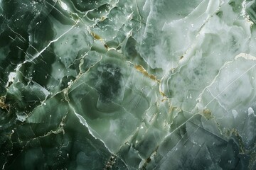 Elegant Green Marble Texture with Veins and Natural Patterns