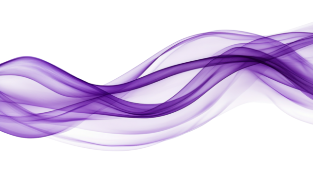 A purple wave is shown on a white background