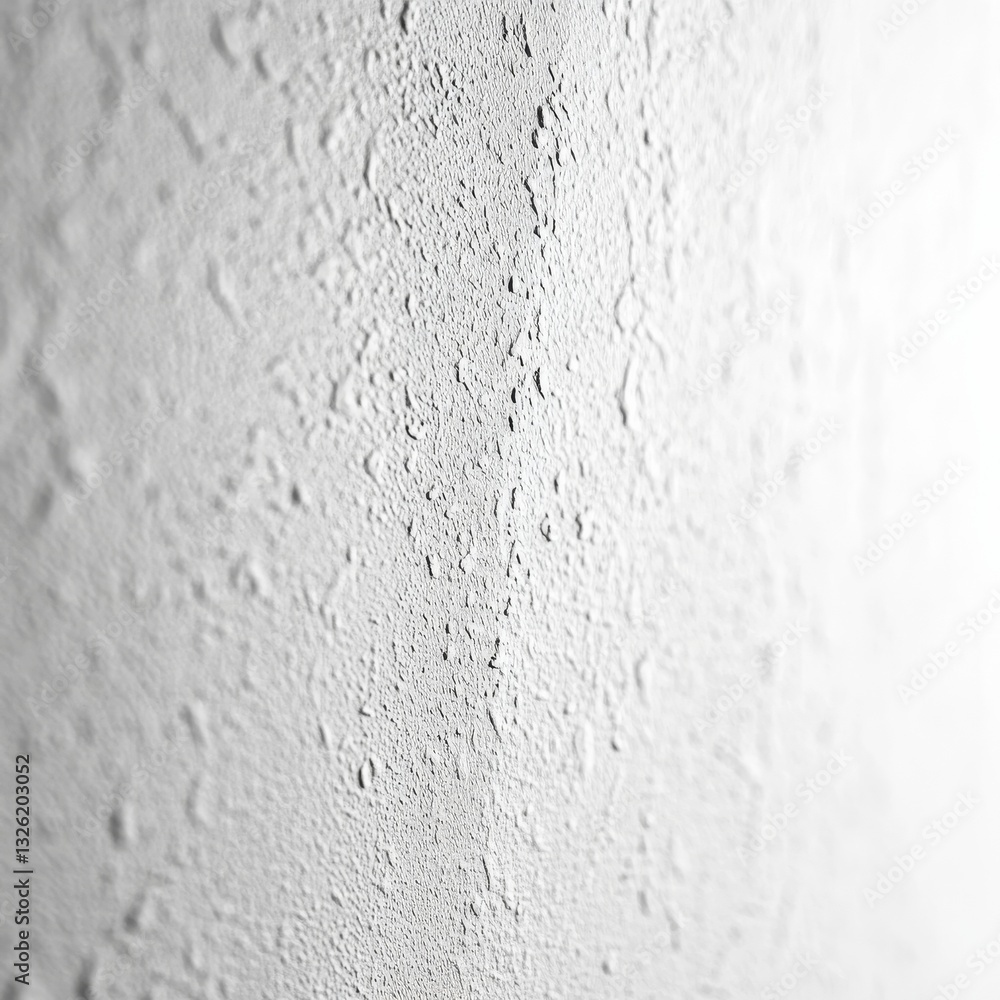 Aufkleber textured white wall: a close-up view of a painted surface with subtle shadows and depth, minimalist 