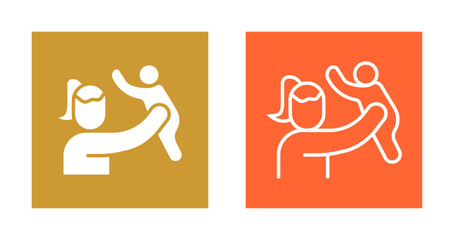 Mother and Son Icon Design