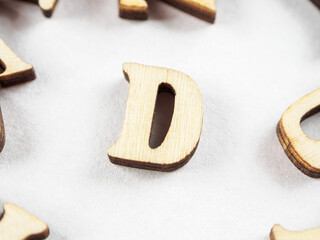 A representation of the letter “D” from the English alphabet, whether as a graphic font or...