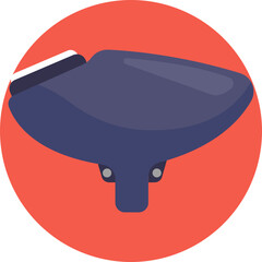 A paintball marker loaded with ammunition, indicating readiness for play.