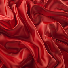 Fototapeta premium Red silk background