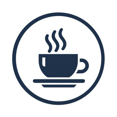 Coffee Cup 17 - Logo Icon White Blue-01
