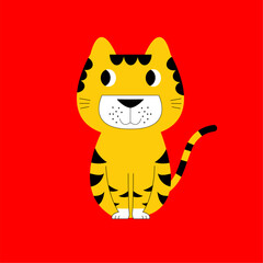 Cat hand drawn illustration 