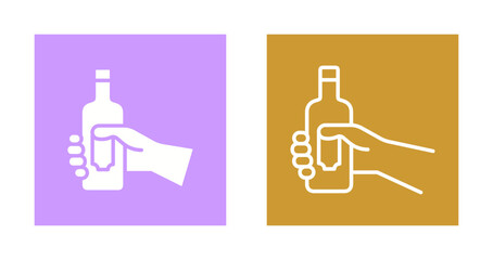 Wine Bottle Holder Icon Design