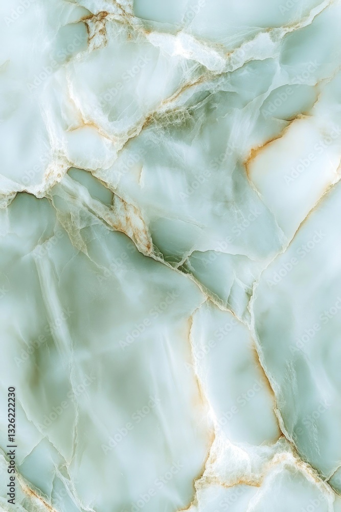 Poster elegant green marble texture with subtle veining and light reflections