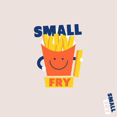 french fries illustration hand drawn 