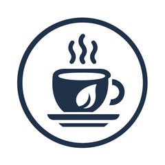 Coffee Cup 33 - Logo Icon White Blue-01