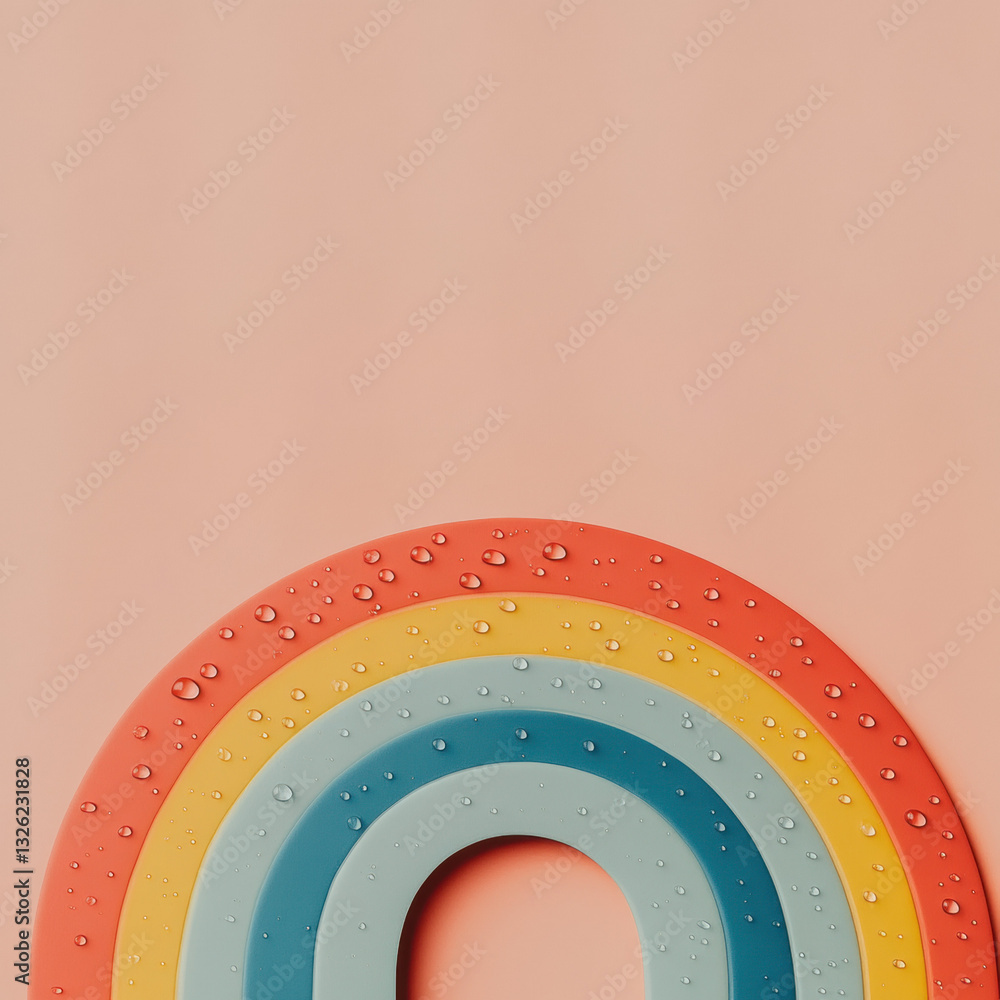 Poster colorful abstract background with circles and swirling patterns