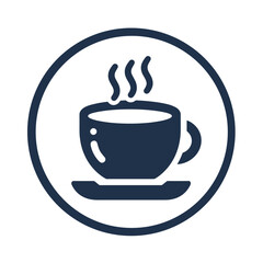 Coffee Cup 36 - Logo Icon White Blue-01