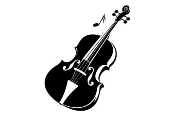 Obraz premium cello line art silhouette vector illustration