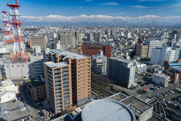 富山市役所からの眺め