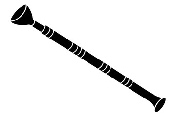 didgeridoo line art silhouette vector illustration