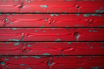Fototapeta premium Weathered red wood planks, rustic texture Grunge, aged surface , weathered, panoramic, wooden floor
