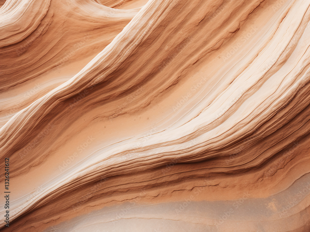 Poster sandstone eroded by wind displays natural granulating patterns in a desert-like texture