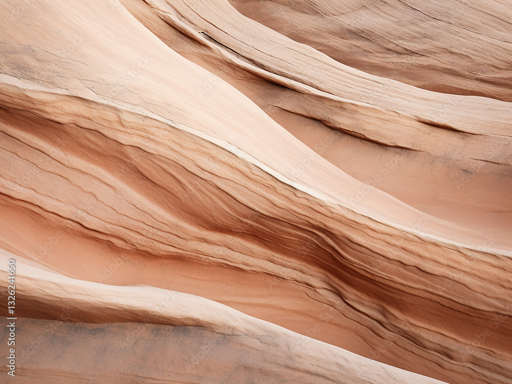 Poster sandstone weathered by wind shows granulated patterns with a naturally textured desert surface