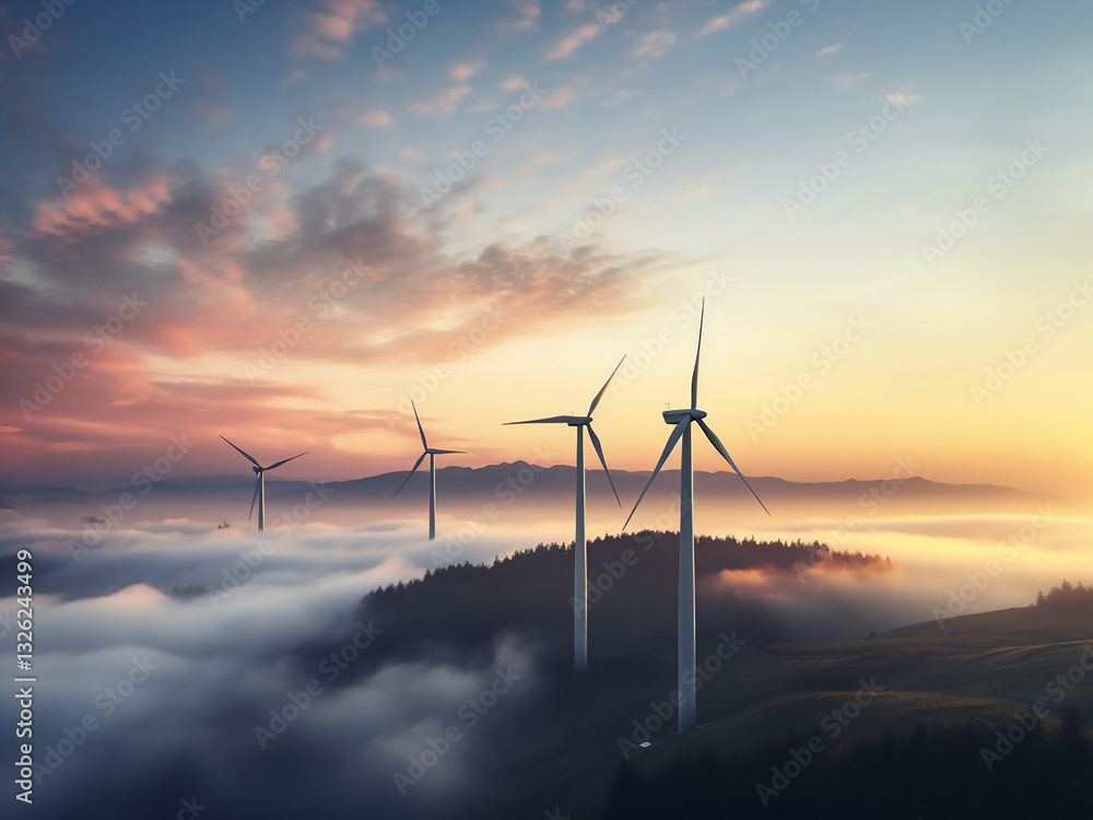 Poster wind integration system manages power flow supporting a stable grid for continuous supply