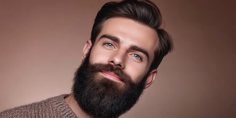 Obraz premium Man beard grooming banner